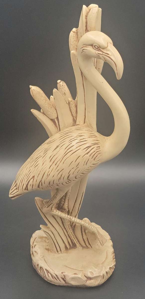 Large Vintage Le Ron Flamingo Figurine - Signed - In Great Condition - 44cm High