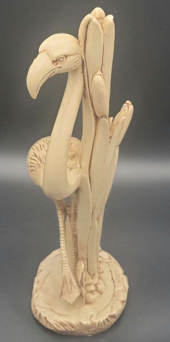 Large Vintage Le Ron Flamingo Figurine - Signed - In Great Condition - 44cm High