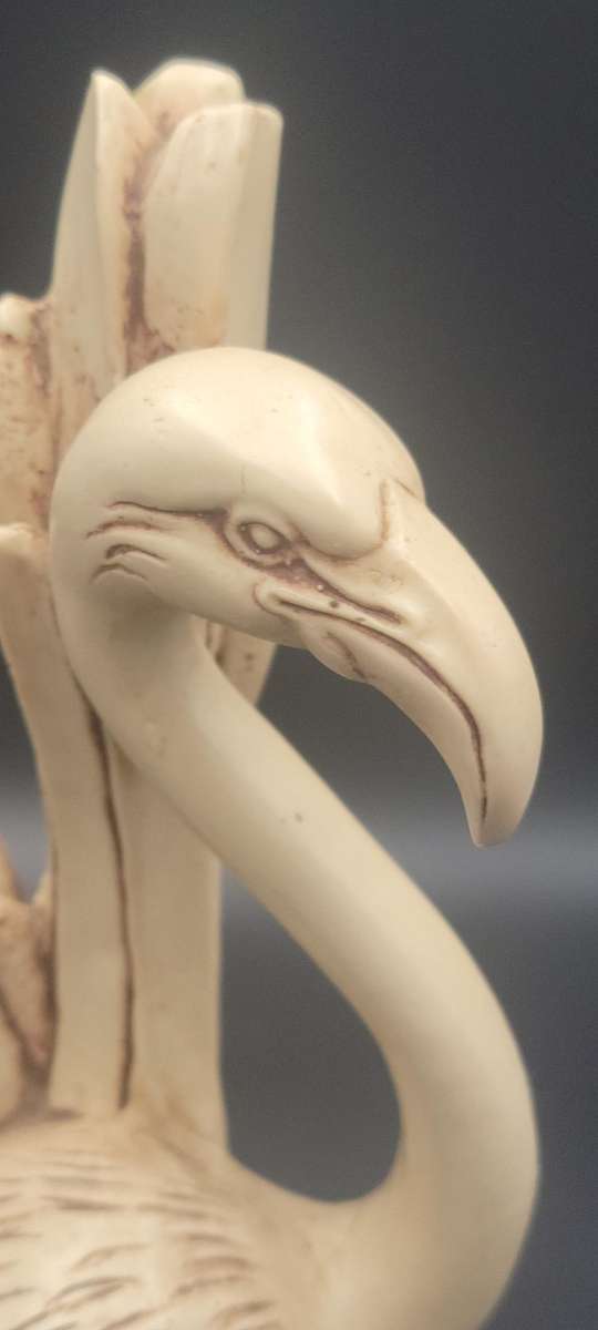 Large Vintage Le Ron Flamingo Figurine - Signed - In Great Condition - 44cm High