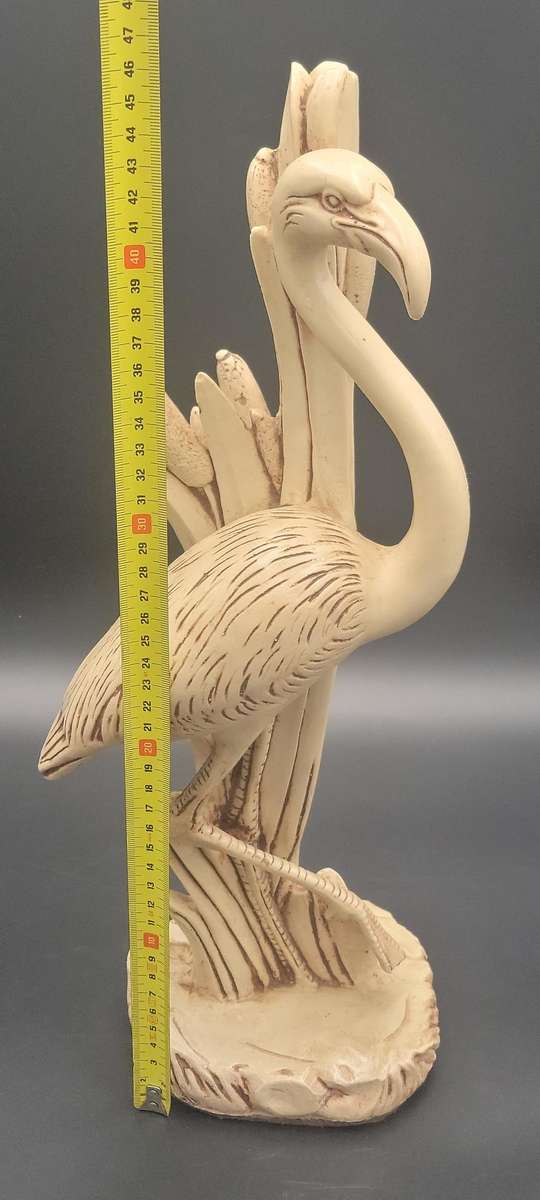 Large Vintage Le Ron Flamingo Figurine - Signed - In Great Condition - 44cm High