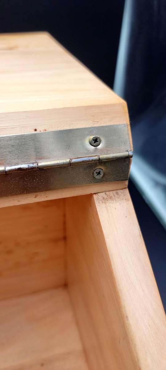 Vintage Solid Yellowwood or Paumarfin Bread bin - excellent condition