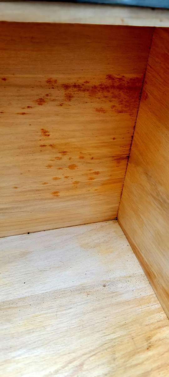 Vintage Solid Yellowwood or Paumarfin Bread bin - excellent condition