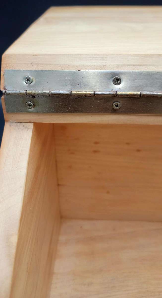 Vintage Solid Yellowwood or Paumarfin Bread bin - excellent condition