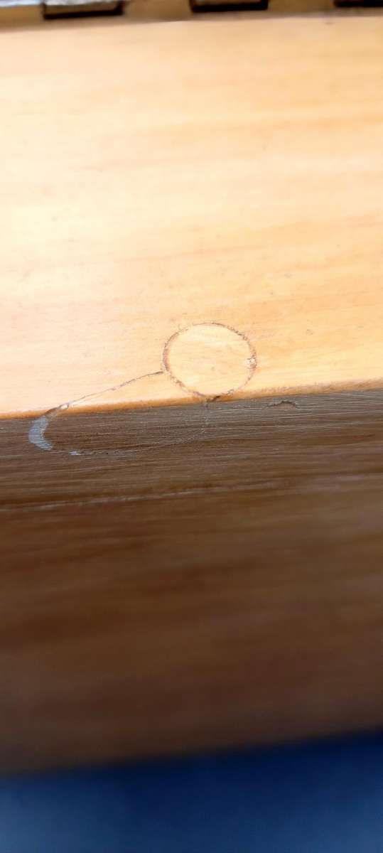 Vintage Solid Yellowwood or Paumarfin Bread bin - excellent condition