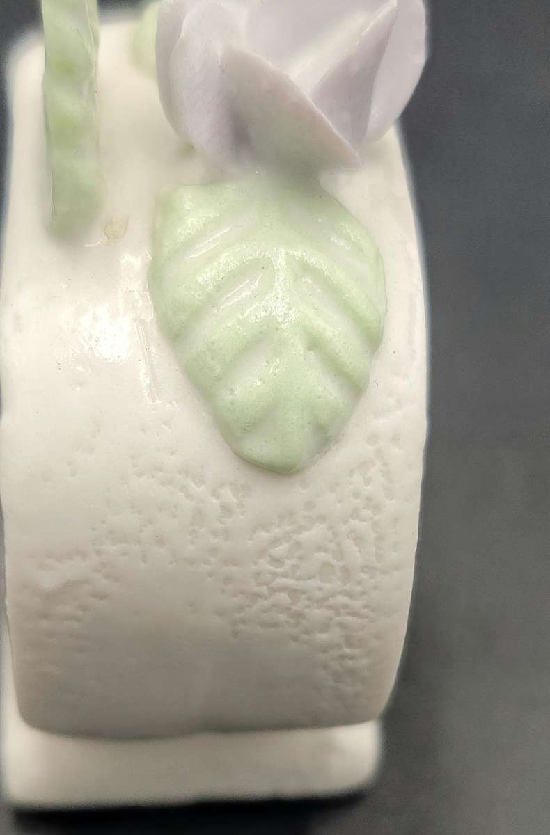 9x Vintage Floral Porcelain Napkin Rings - Floral Design - Blue Pink Yellow