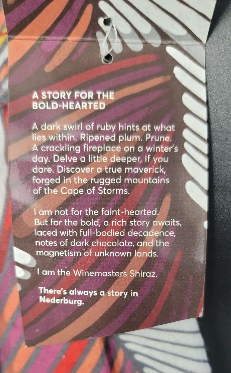 Nederburg Wine Bottle Cover