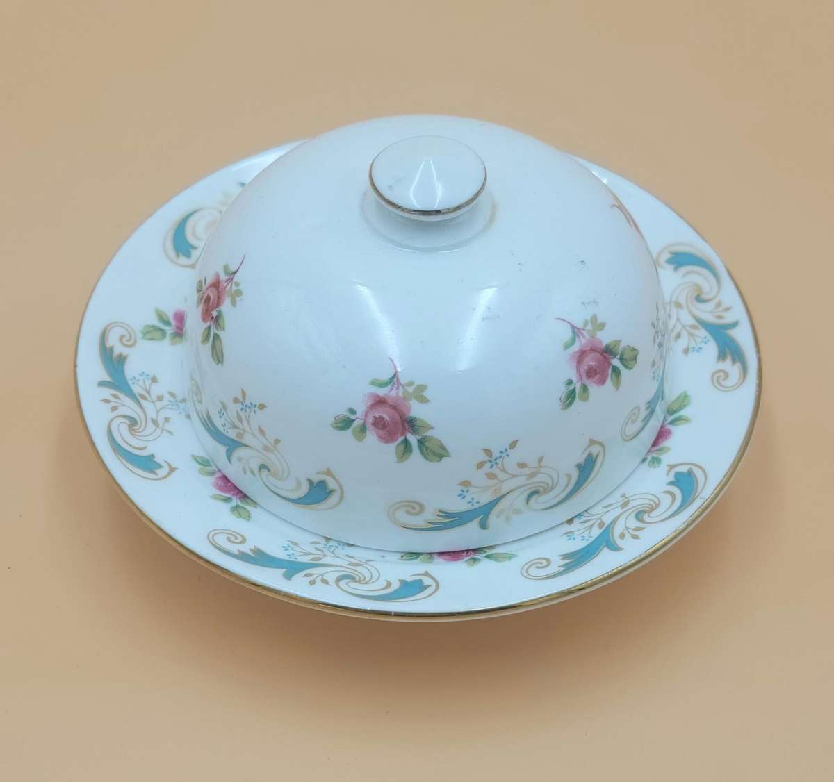 Vintage "Wentworth" Fine Bone China Mini Butterdish - Staffordshire England