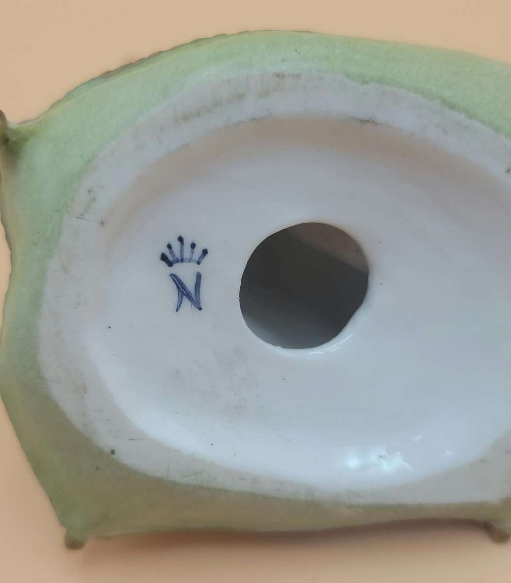 Vintage Capodimonte - Guiseppe Cappe Dachshund on Pillow Figurine - Royal Naples c.1958