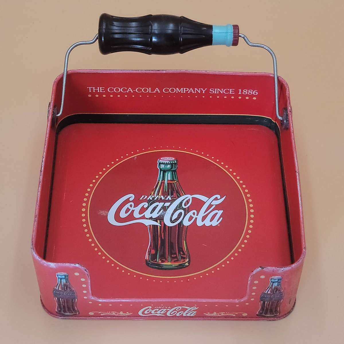 Vintage Coca Cola Napkin Holder in Tin
