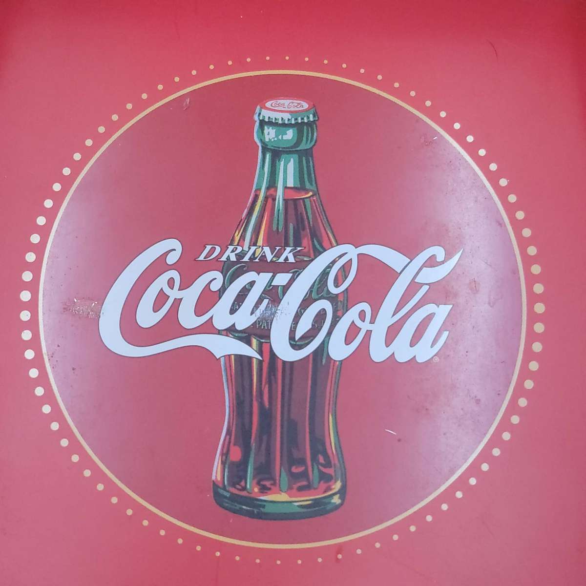 Vintage Coca Cola Napkin Holder in Tin