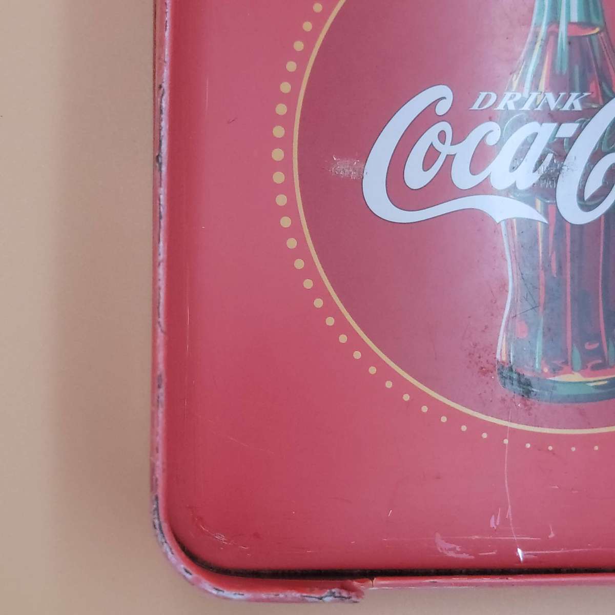 Vintage Coca Cola Napkin Holder in Tin