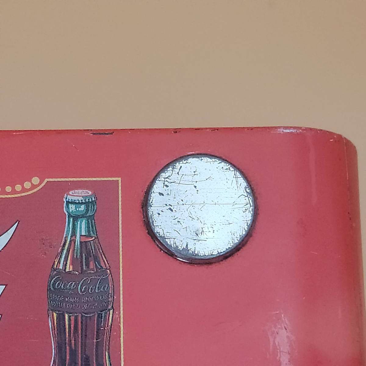 Vintage Coca Cola Napkin Holder in Tin