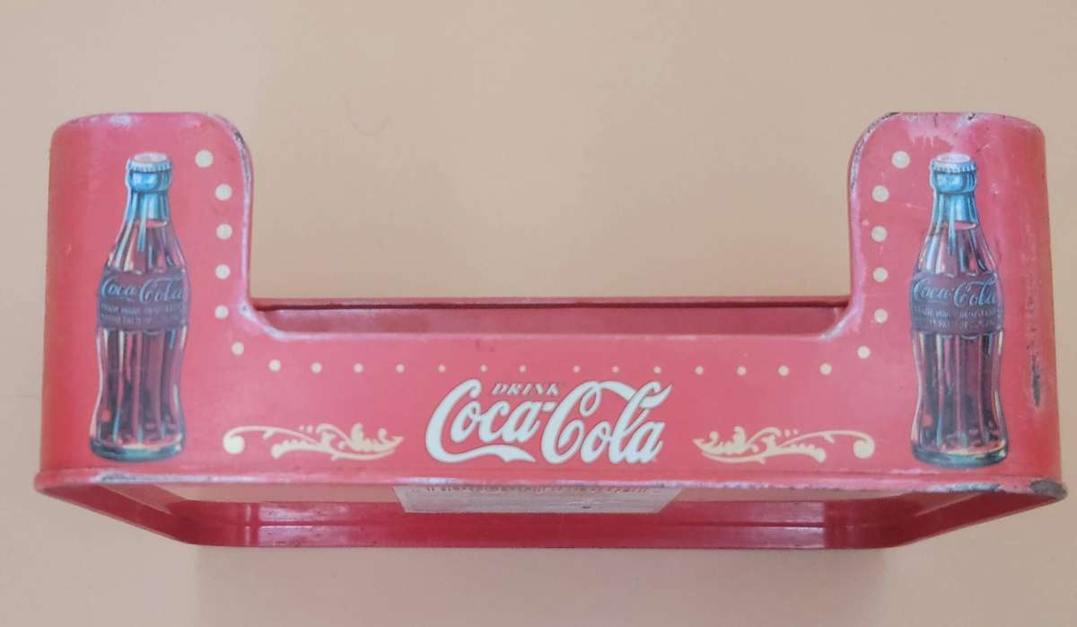 Vintage Coca Cola Napkin Holder in Tin
