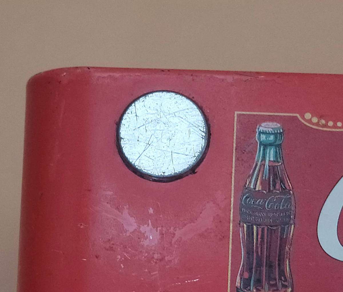 Vintage Coca Cola Napkin Holder in Tin