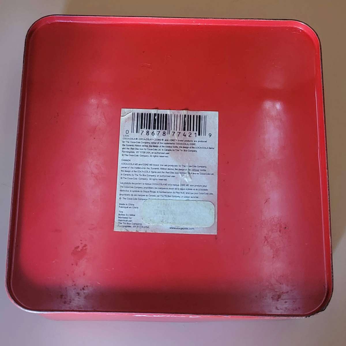 Vintage Coca Cola Napkin Holder in Tin