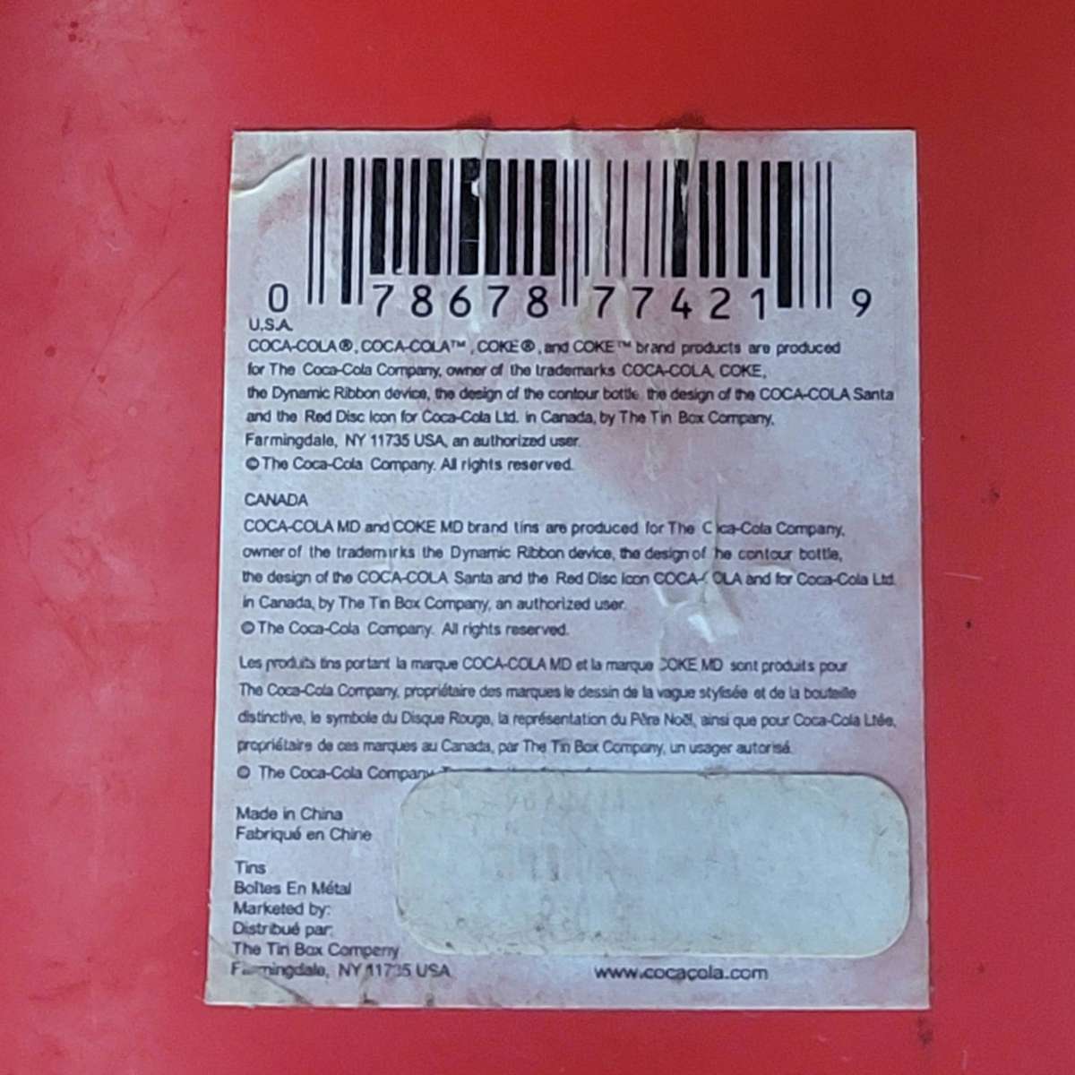 Vintage Coca Cola Napkin Holder in Tin