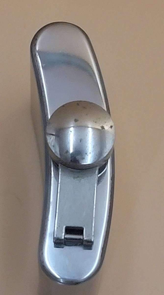 Vintage Stainless Steel Hip Flask - Curved Design with Screw-on Cap connected to Flask