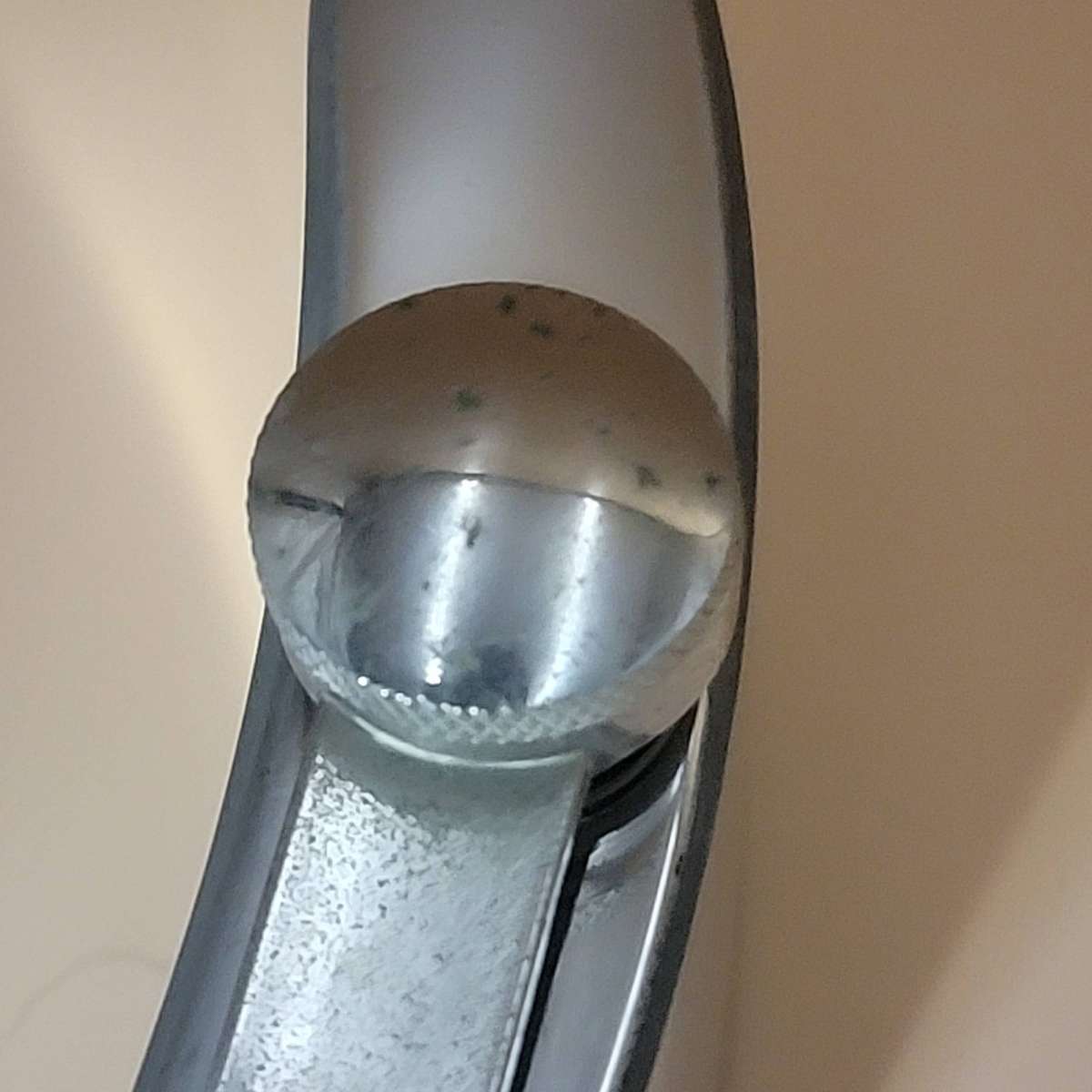 Vintage Stainless Steel Hip Flask - Curved Design with Screw-on Cap connected to Flask