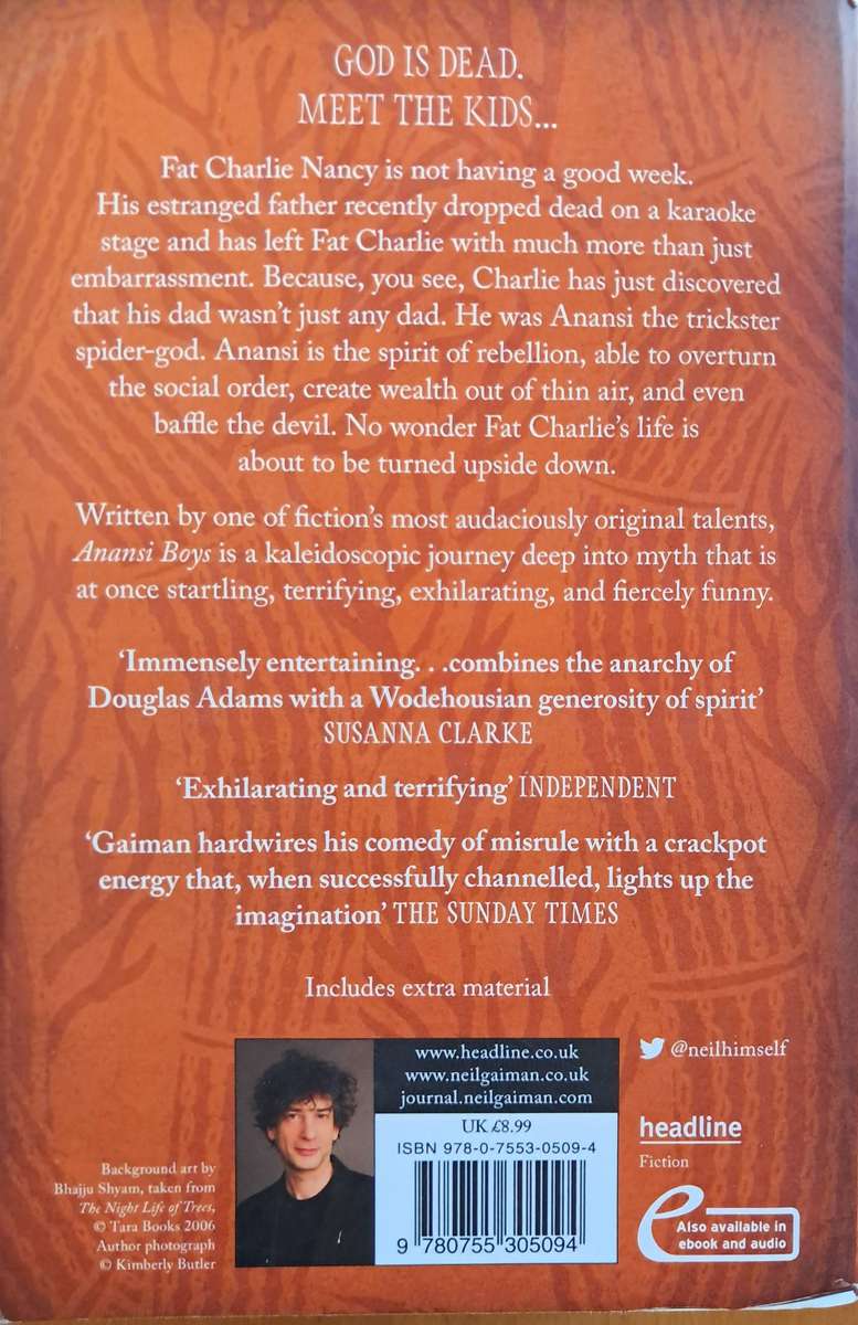 Anansi Boys by Neil Gaiman