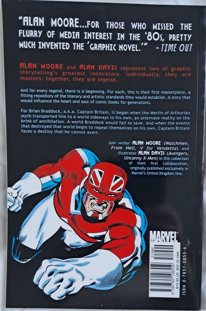 Captain Britain by Alan Moore