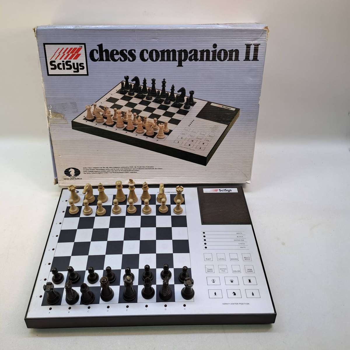 Vintage SciSys Model 204 Chess Companion II (1983) - Boxed Retro Chess Game Not Tested