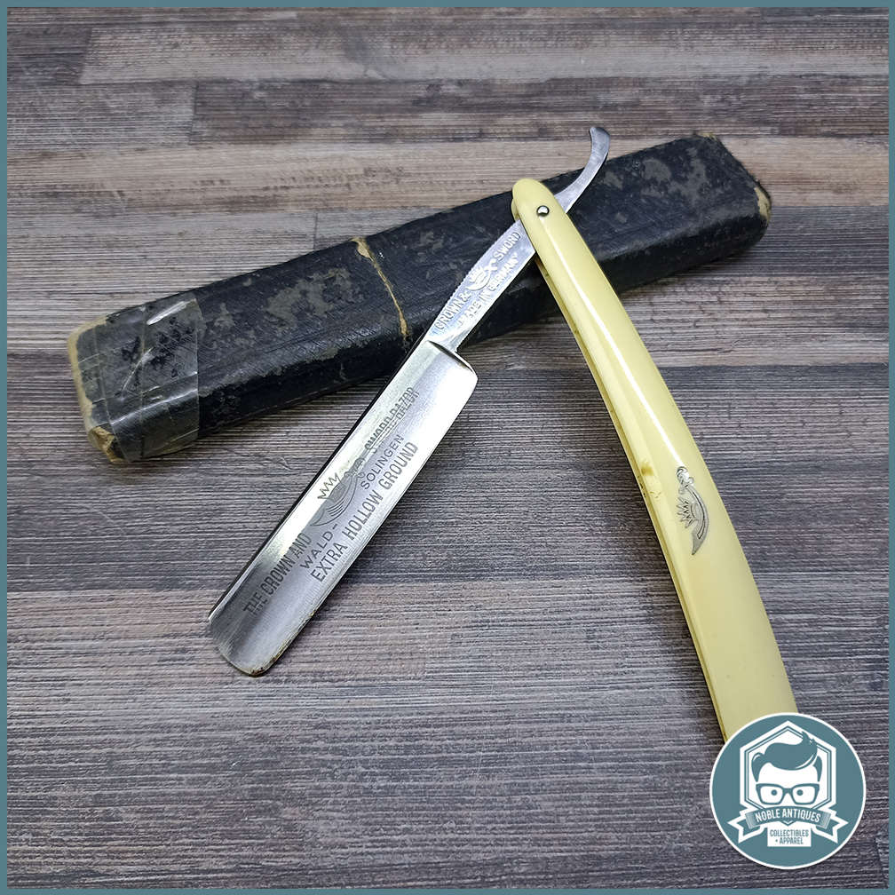 Vintage Boxed Crown and Sword German Cut Throat Razor!!!