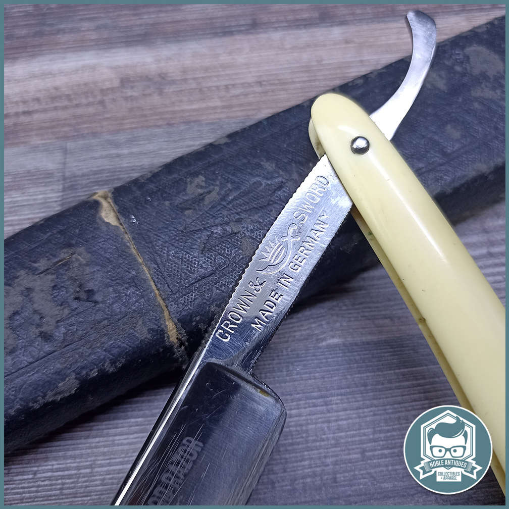 Vintage Boxed Crown and Sword German Cut Throat Razor!!!