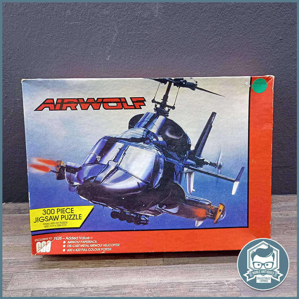 Complete 300 Piece 1984 Vintage Airwolf Jigsaw Puzzle!!!