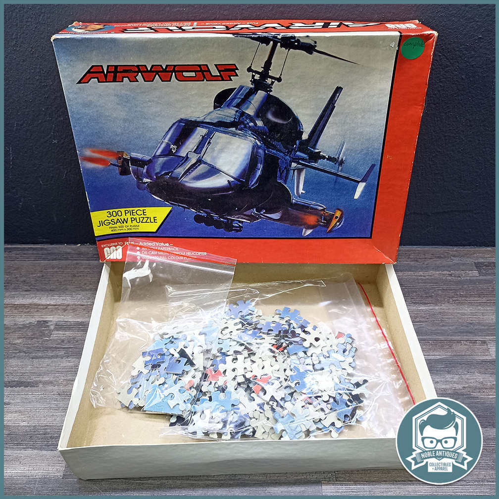 Complete 300 Piece 1984 Vintage Airwolf Jigsaw Puzzle!!!