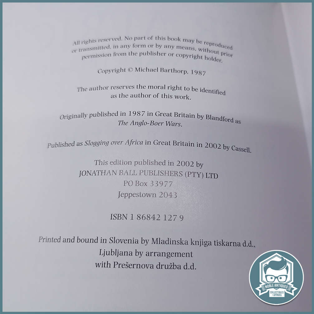 Slogging over Africa Book by Michael Barthorp!!!