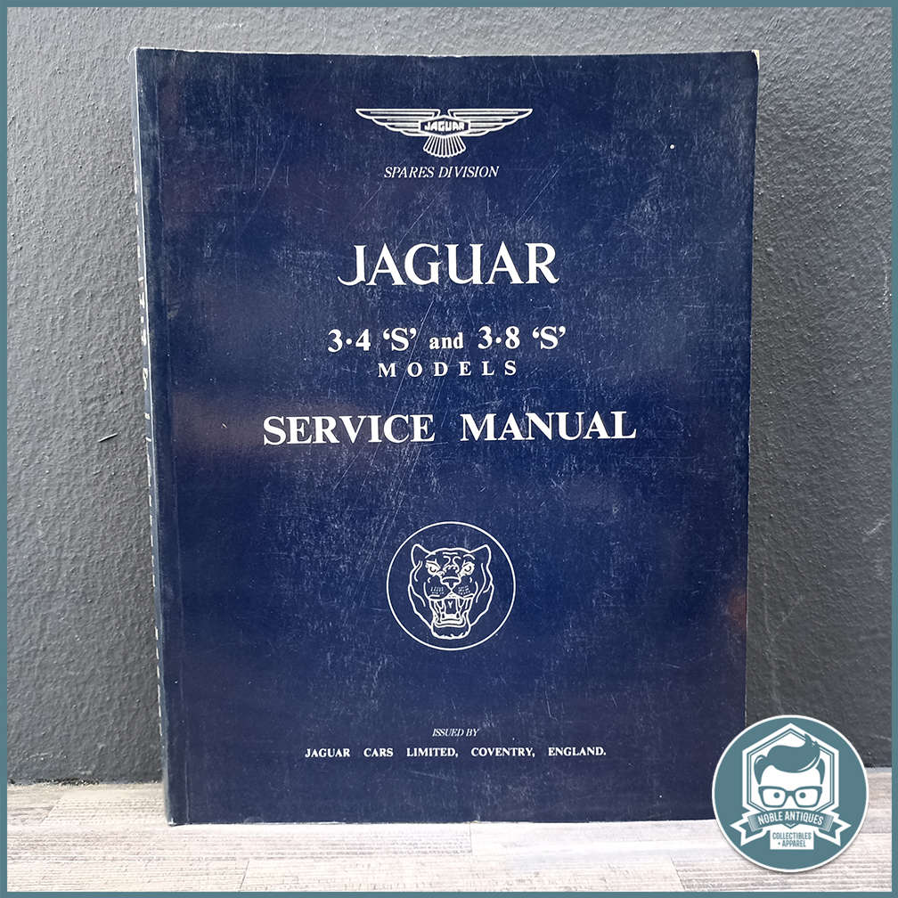JAGUAR 3.4 'S' and 3.8 'S' MODELS SERVICE MANUAL !!!