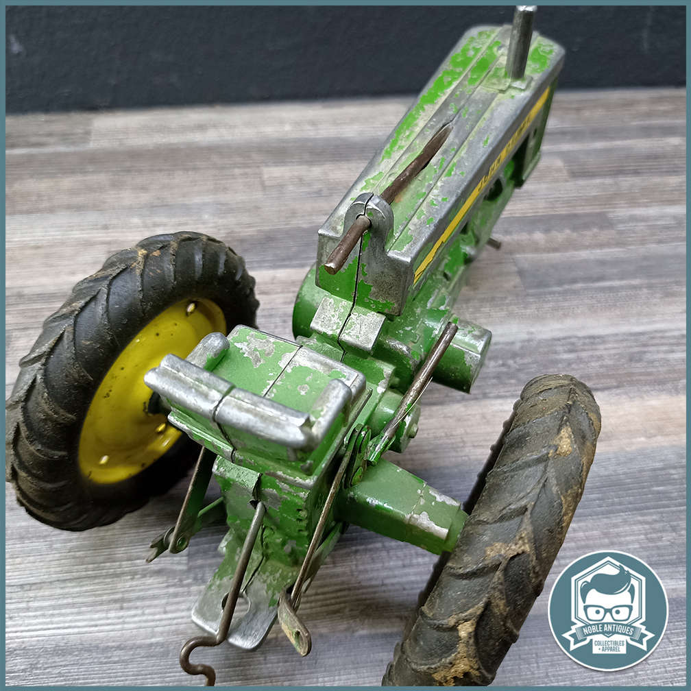 Large Vintage Metal Scale 1:16 John Deere 60 Tractor and Plow!!!