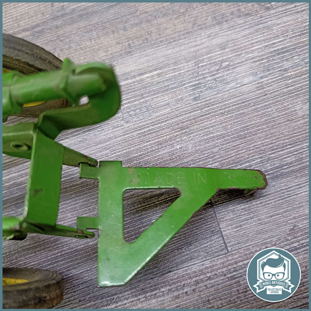 Large Vintage Metal Scale 1:16 John Deere 60 Tractor and Plow!!!