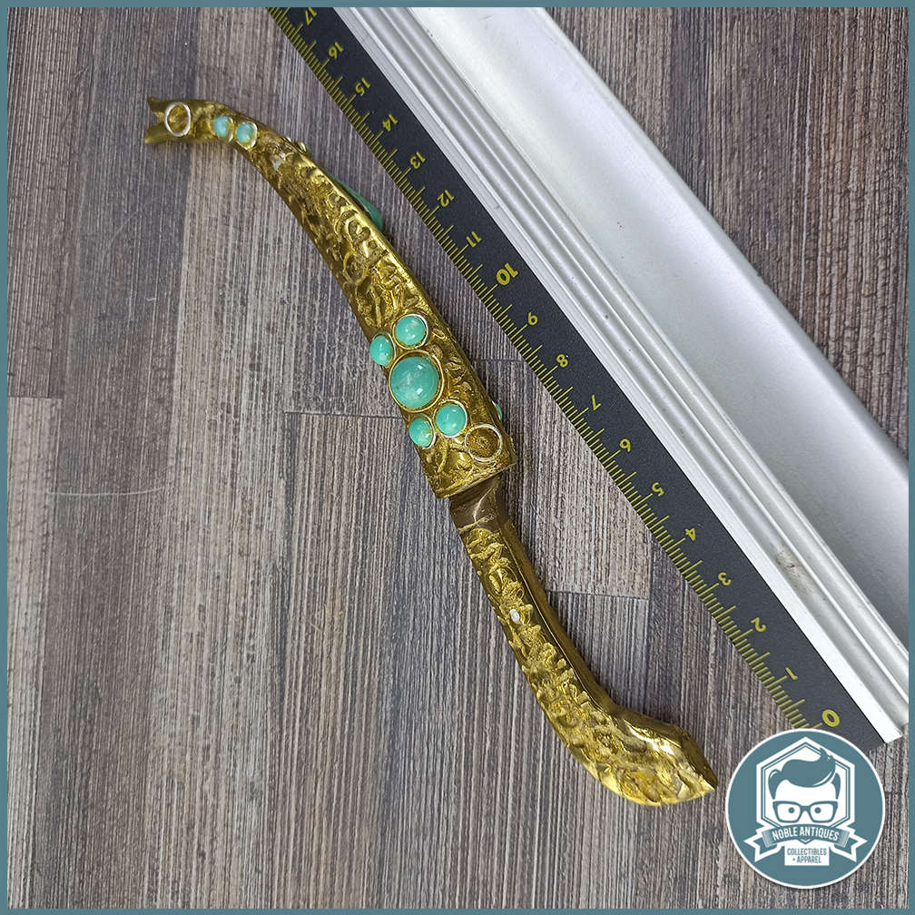 Vintage Brass Turkish Dagger and Sheath!!!