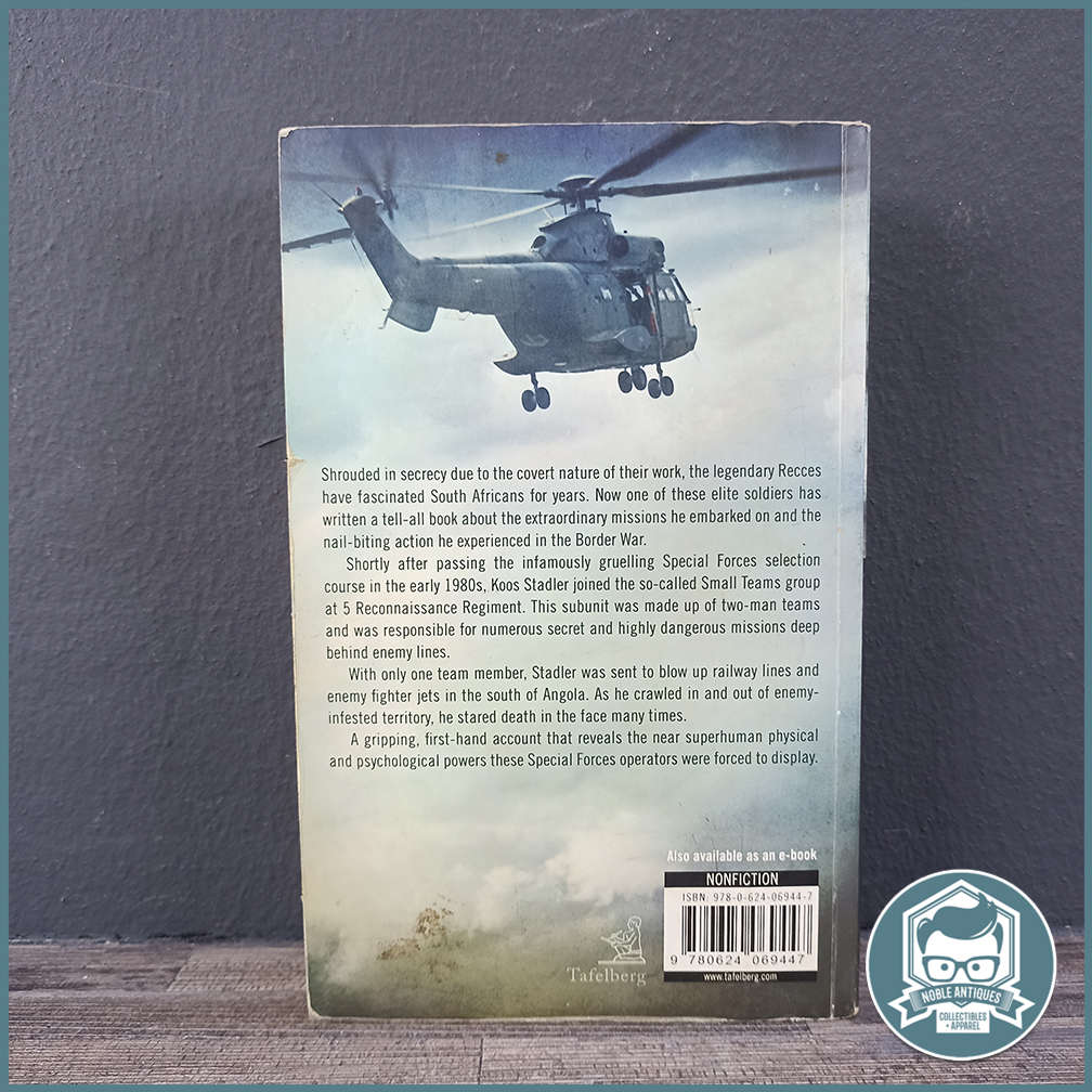 Recce: Small Team Missions Behind Enemy Lines Book by Koos Stadler!!!