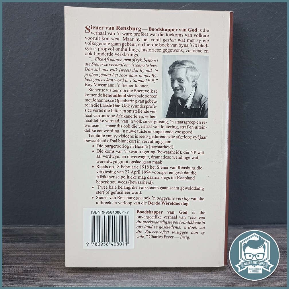 SIENER VAN RENSBURG Boodskapper van God Adriaan Snyman !!!