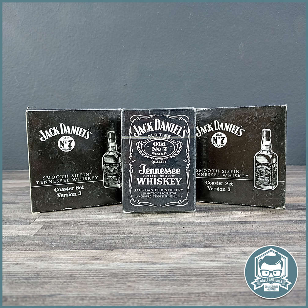 Jack Daniels Boxed Coasters and Sealed Playing Cards!!!