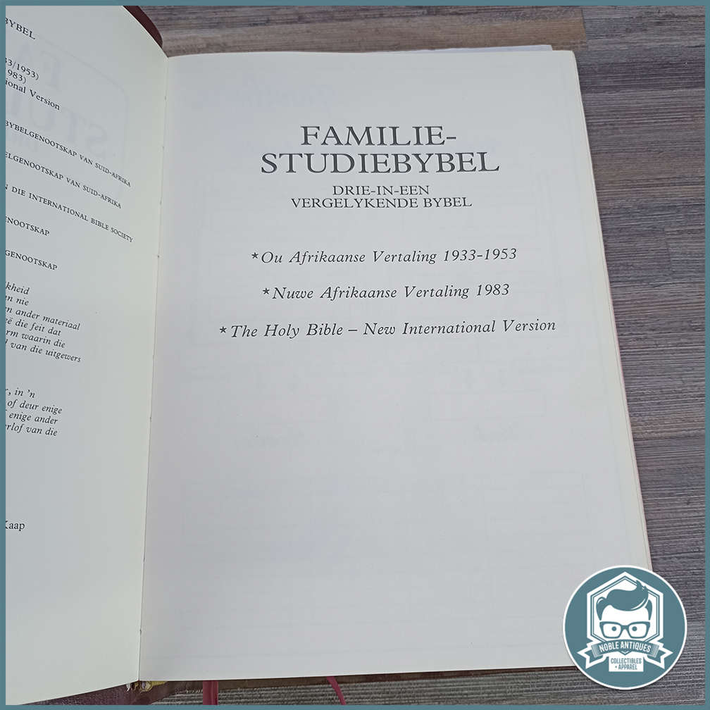 Large Original Familie Studiebybel 3 translations!!!