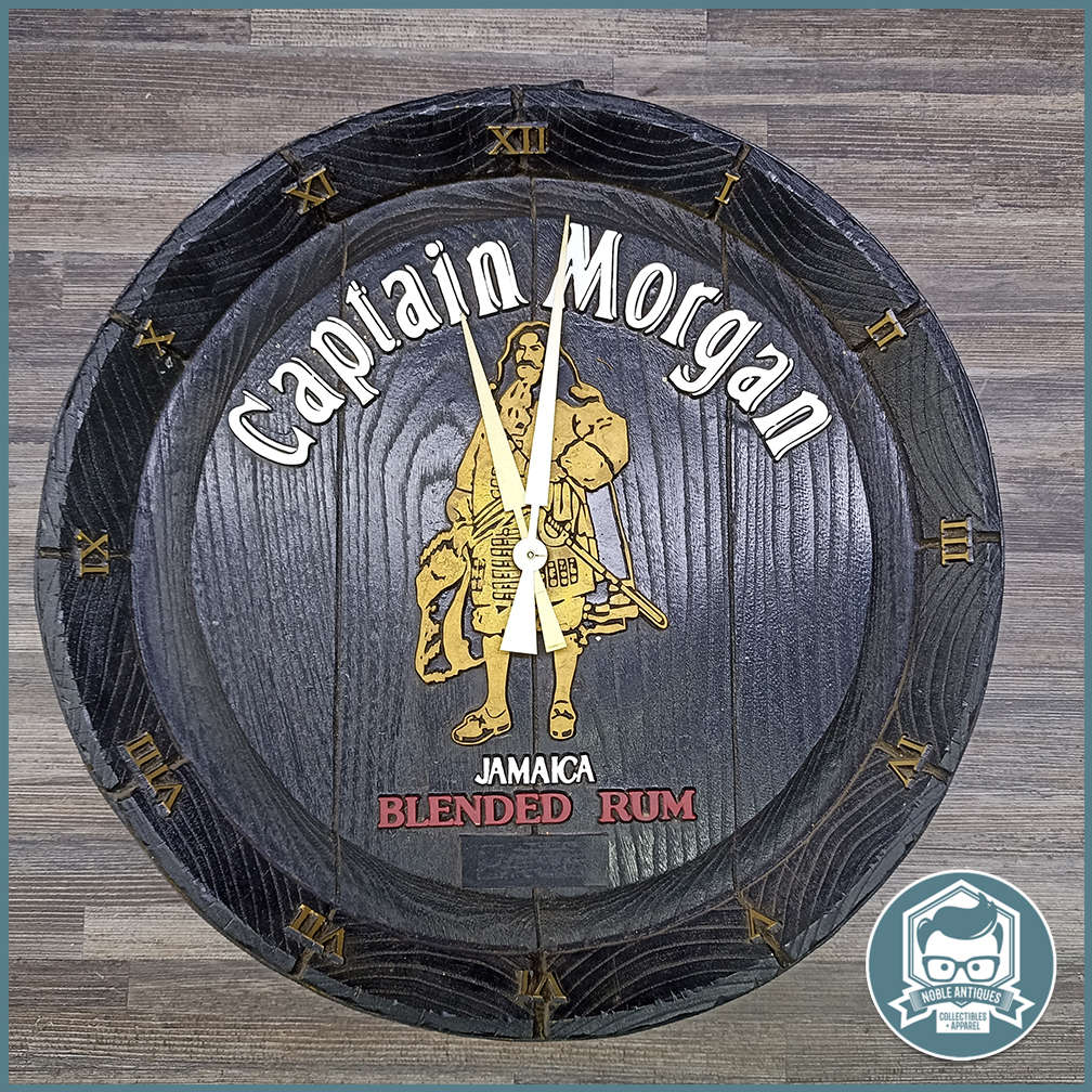 Vintage Captain Morgan Blended Rum Barrel Bar Sign!!!