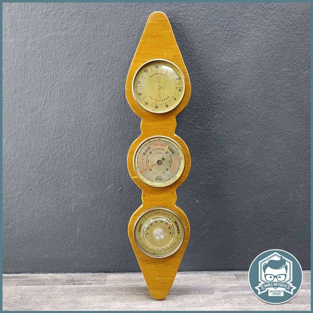 Vintage English Barometer, thermometer and Hydrometer Combination!!!