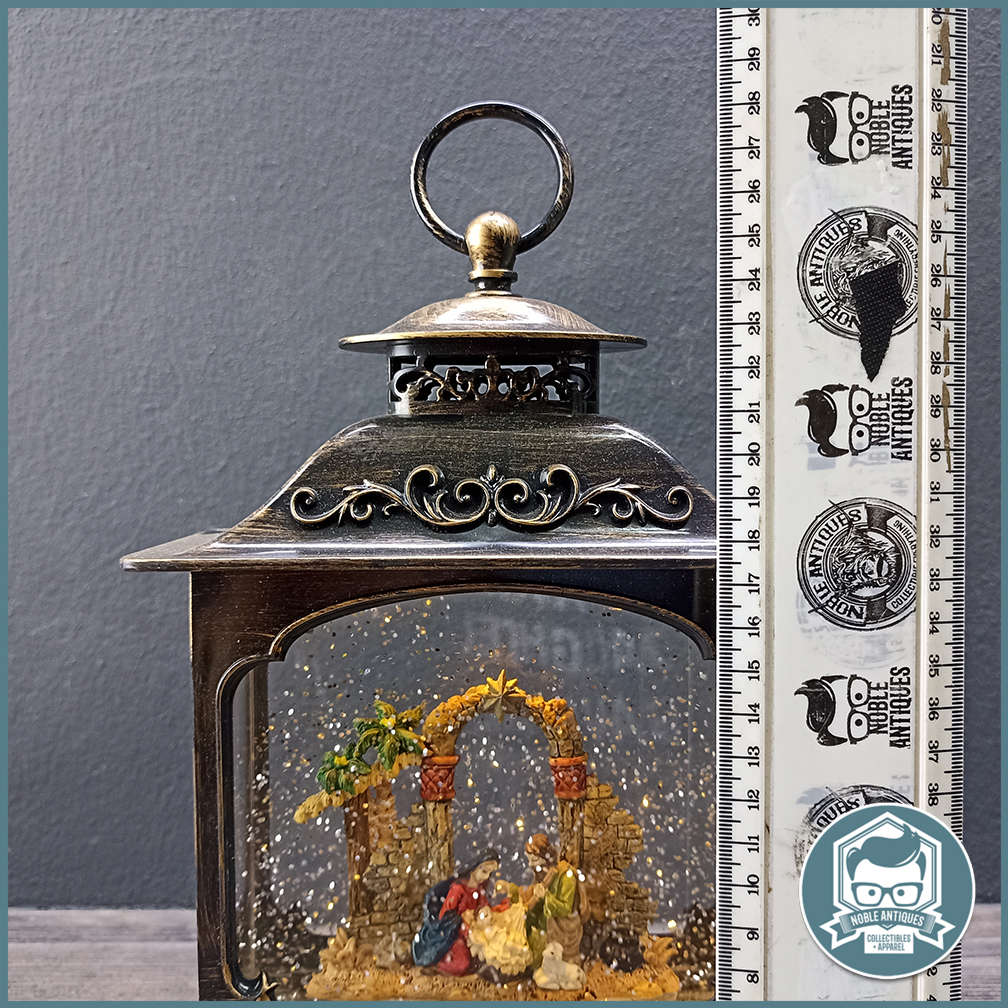 Metal and Glass Musical Nativity Lighted Water Lantern!!!