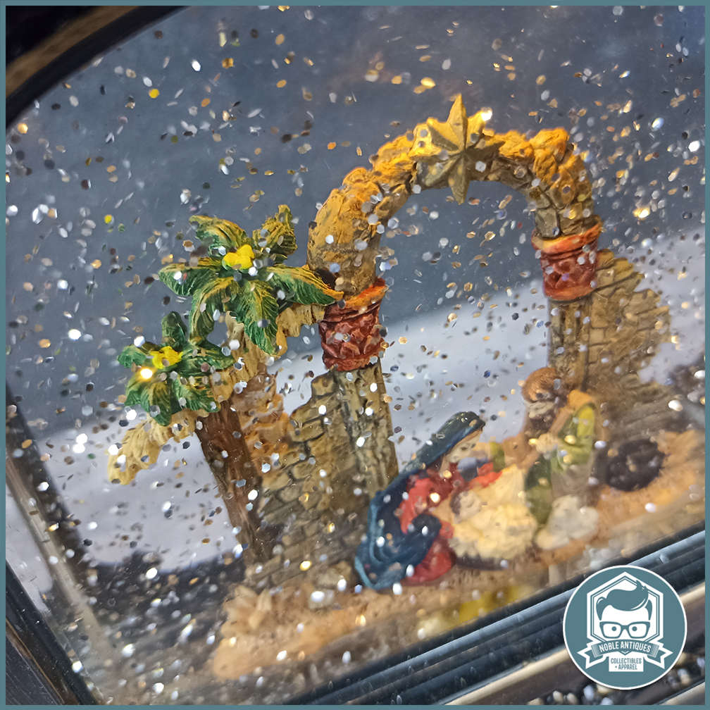 Metal and Glass Musical Nativity Lighted Water Lantern!!!