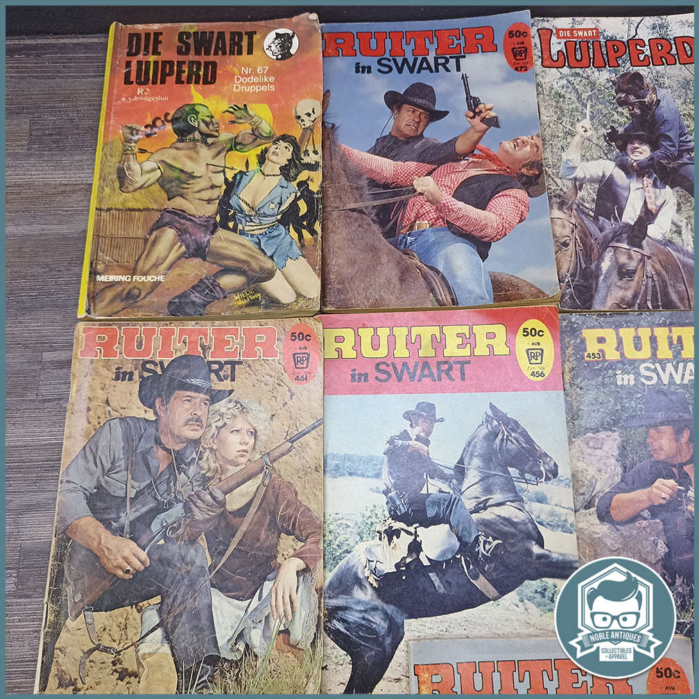 Vintage Afrikaans photo comic book Collection!!! Bid For All!!!