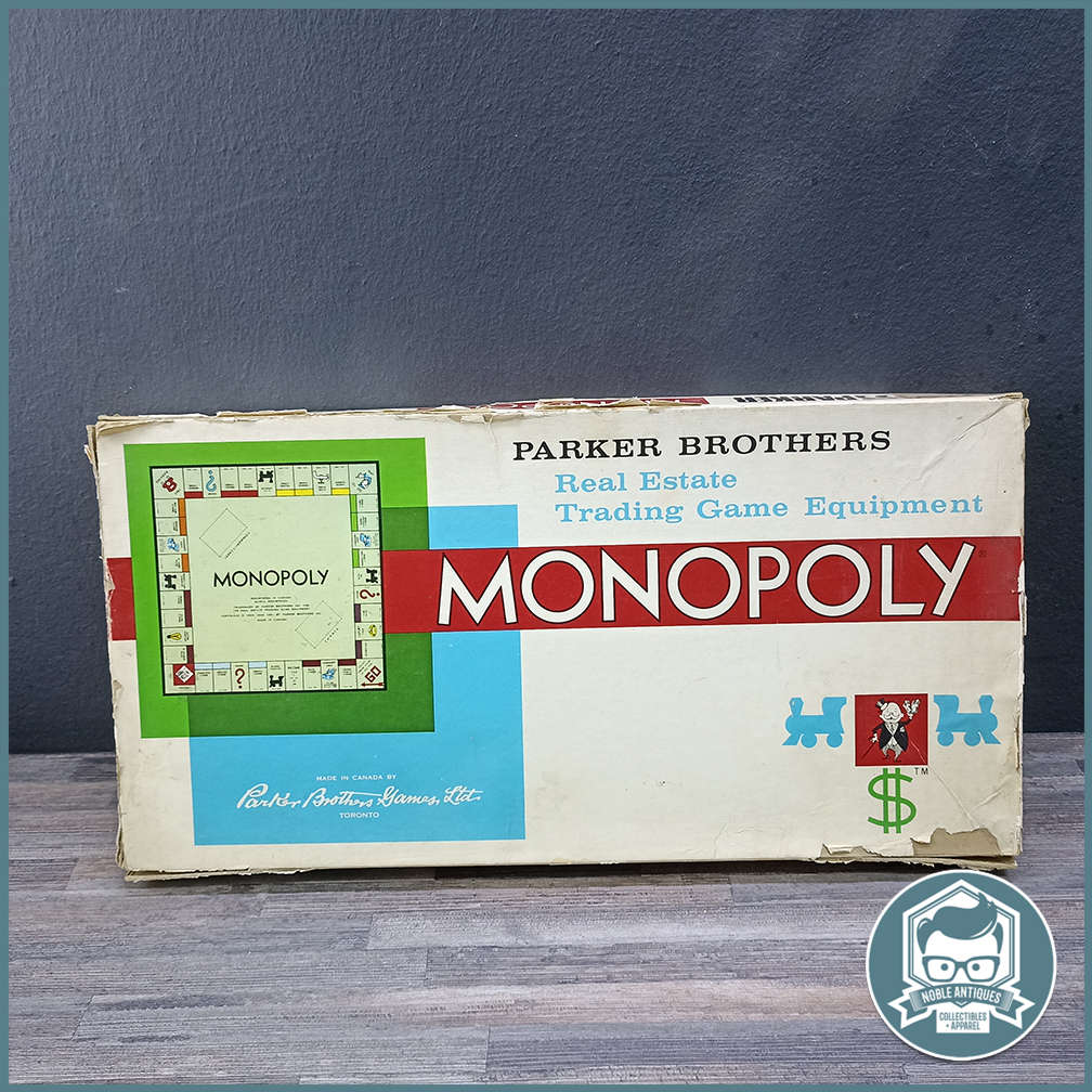 Original Boxed Vintage 1961 Monopoly Game by Parker Brothers (Metal Play Pieces) !!!