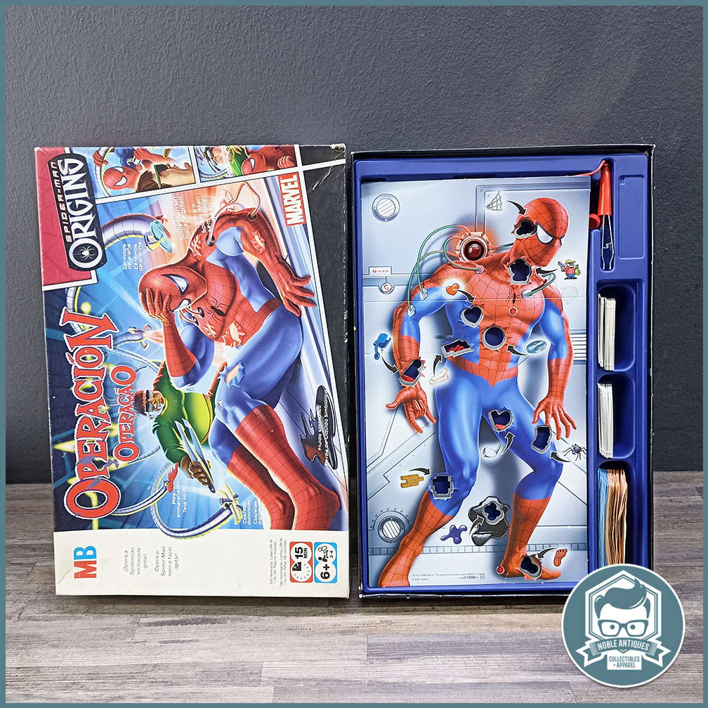Original Boxed 2006 Milton Bradley Spider-man Origins Operation Game!!!