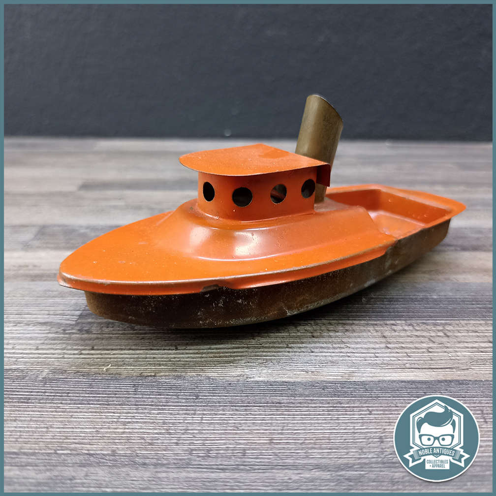 Vintage Tinplate Putt-Putt boat with steam/candle drive!!!
