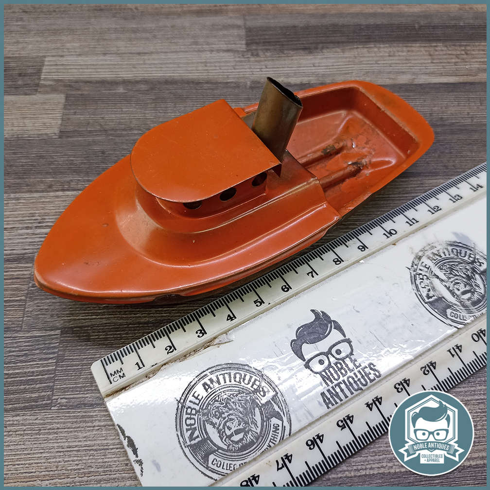 Vintage Tinplate Putt-Putt boat with steam/candle drive!!!