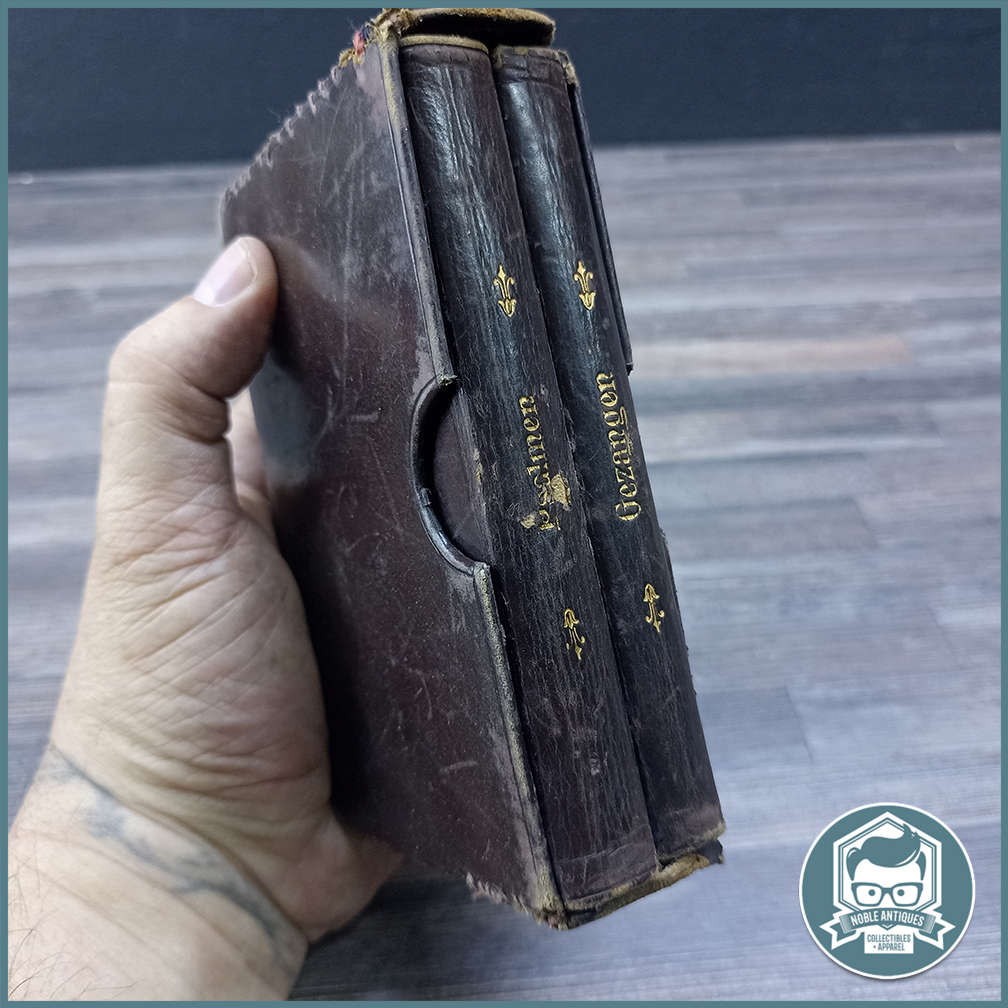 Antique Boer War Leather Covered Dutch PSALMEN and Gezangen !!!