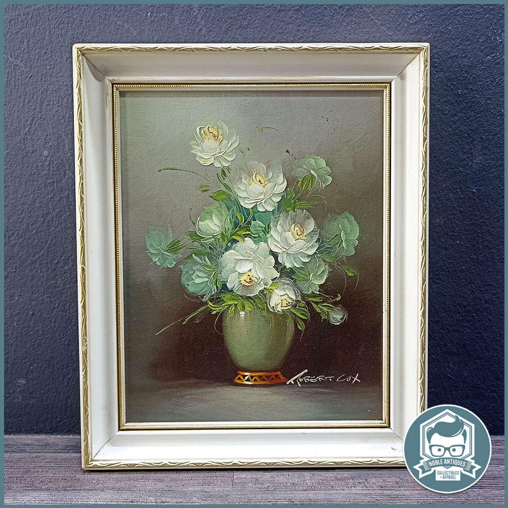 Beautiful Vintage Still Life Oil Painting by Robert Cox!!!