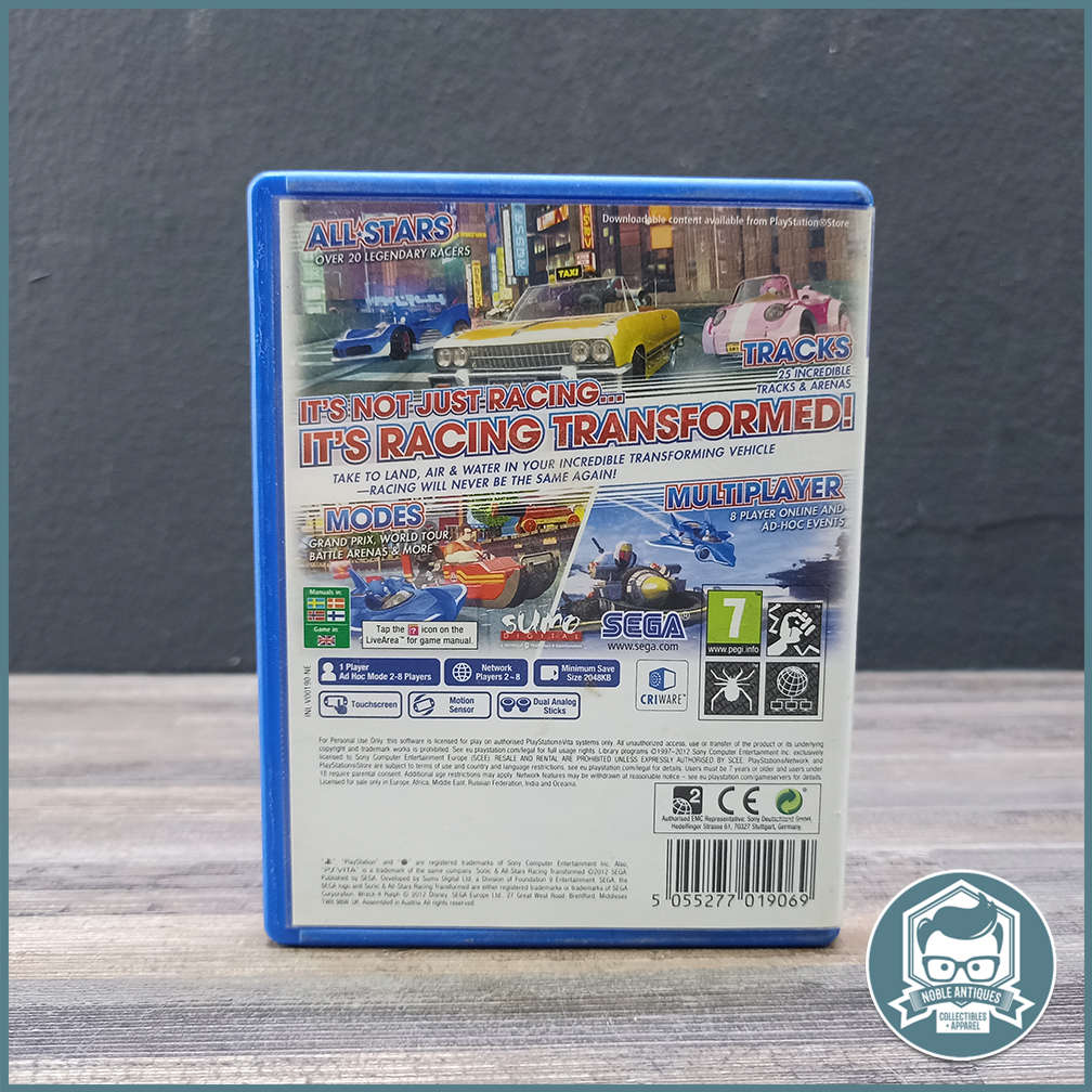 PS Vita: Sonic All Star Racing: Transformed!!!